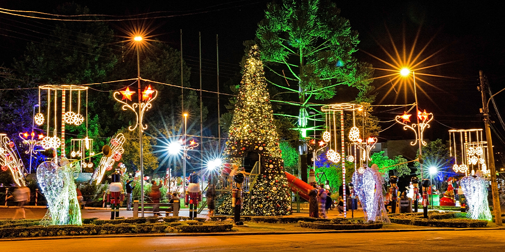 onde ver decoração de natal Campos do Jordão