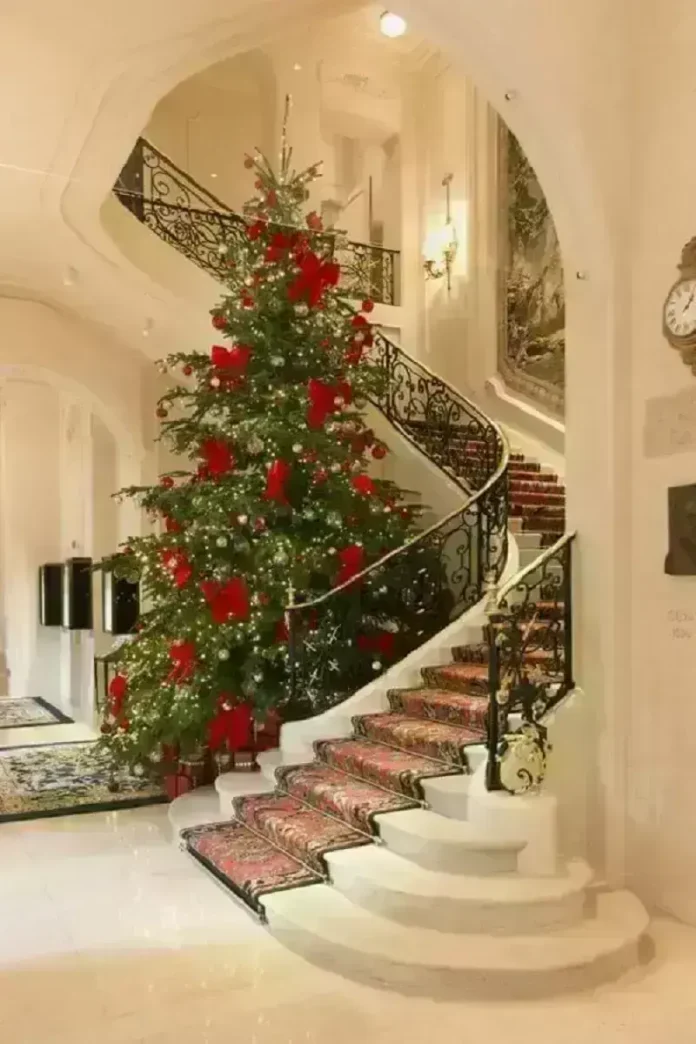 como usar bolas grandes na decoração de natal