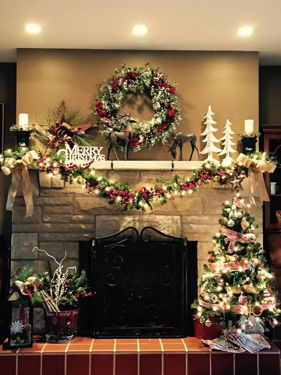 erros comuns ao decorar lareira de natal