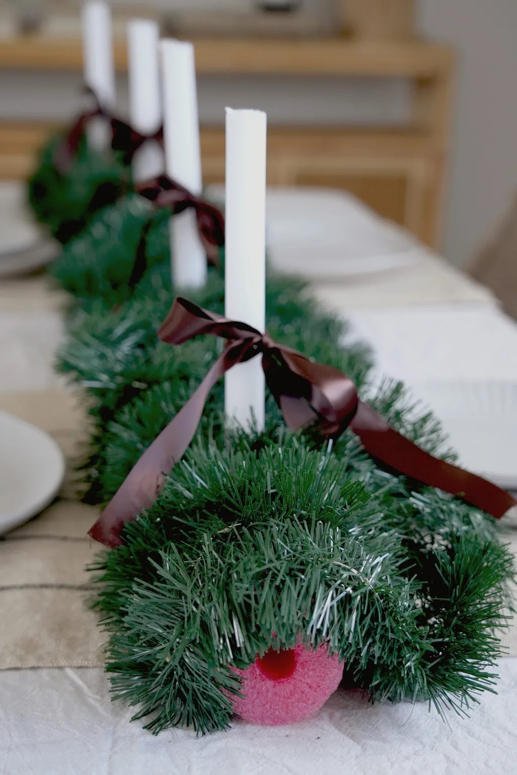 ideias criativas para decorar com macarrão de piscina no natal