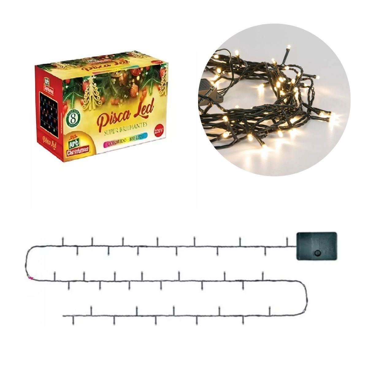 enfeites de natal com luzes