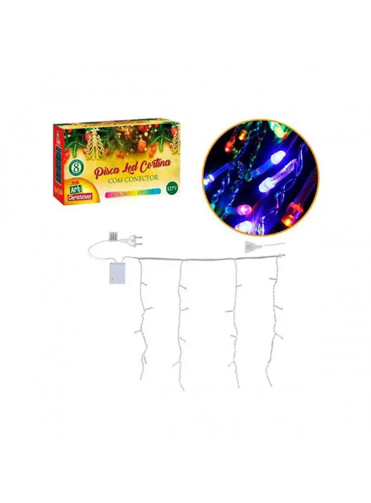 decoracao de natal com luzes de led