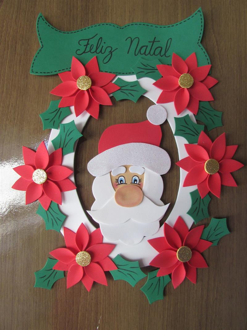 passo a passo decoração de natal TNT EVA