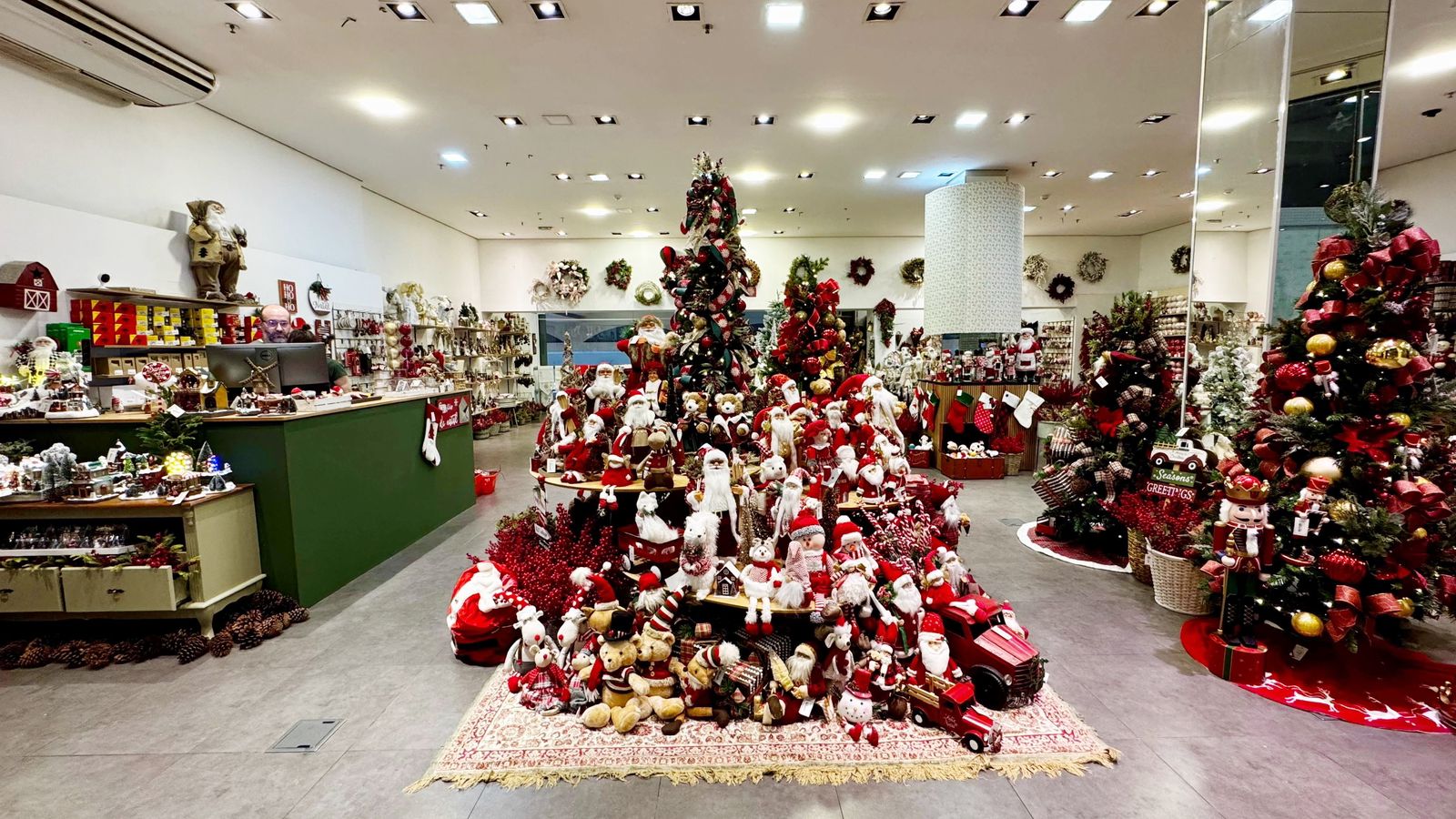 enfeitar loja para o natal
