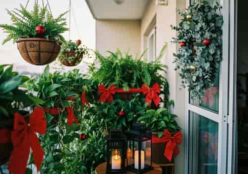 inspiracoes decoracao natal varanda pequena
