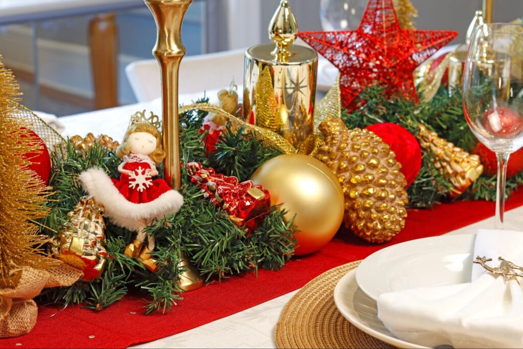 decoração de aniversário natalino vs decoração de natal tradicional