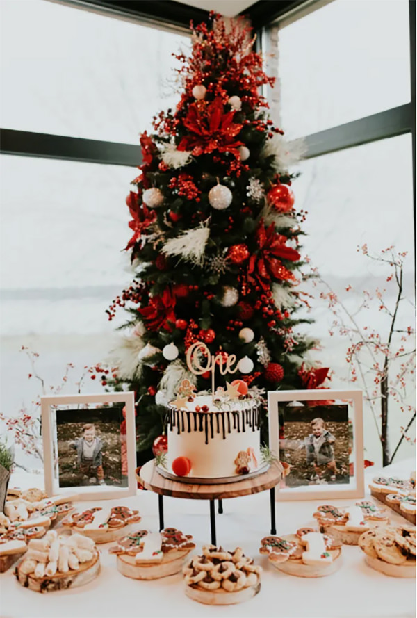 decoração de aniversário natalino vs decoração de natal tradicional