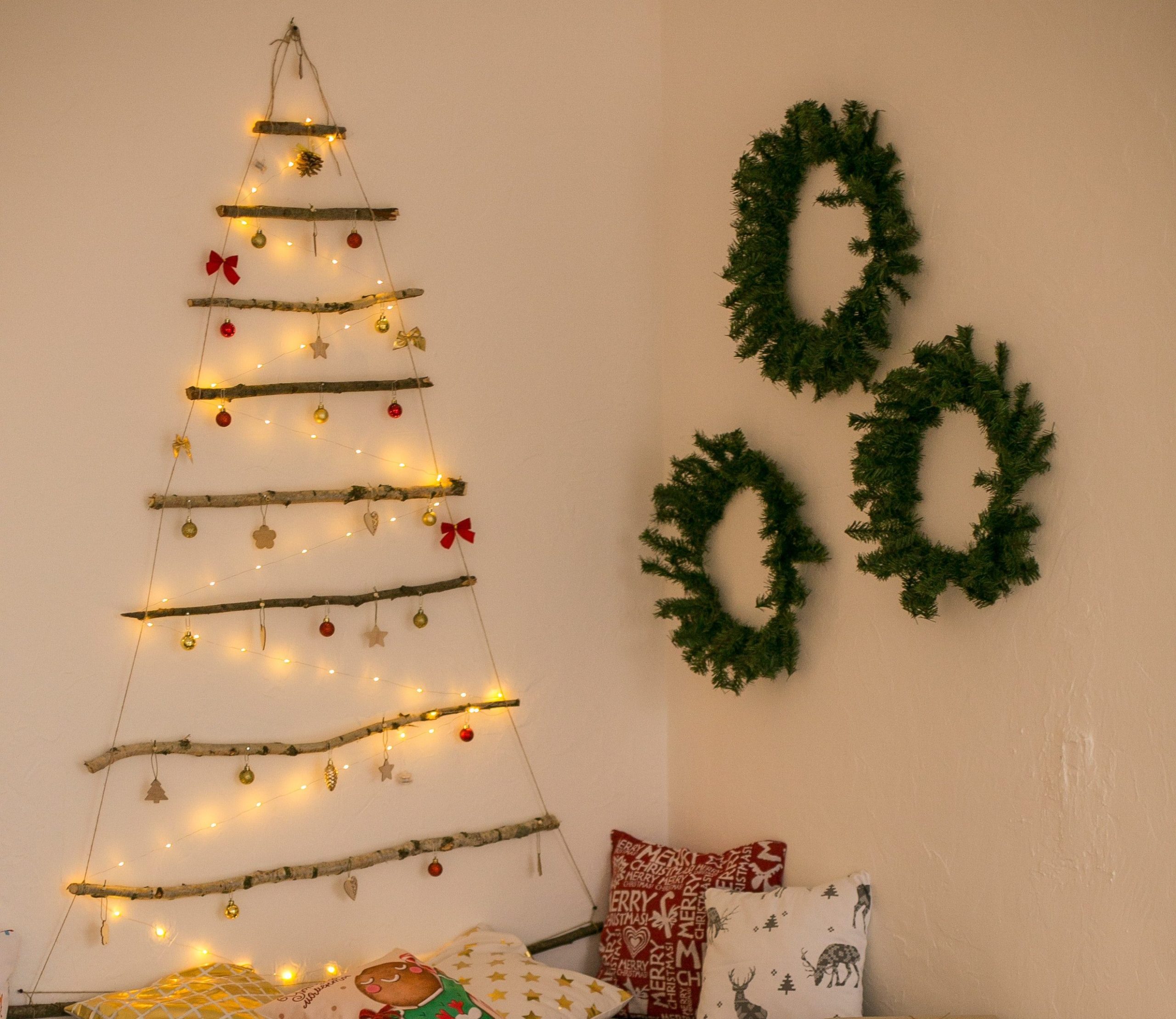 cenário de natal para fotos com caixa de papelão passo a passo