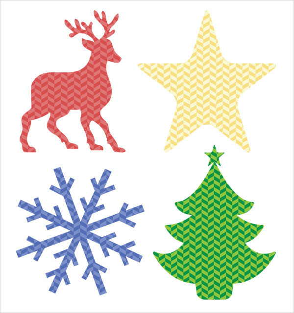 enfeites de natal para imprimir e montar
