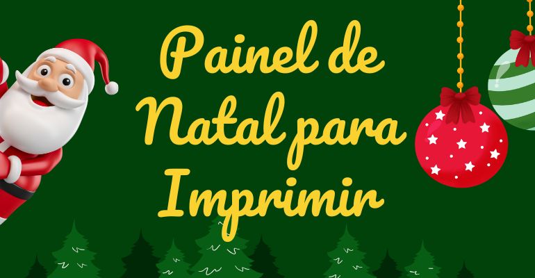 enfeites de natal para imprimir e montar