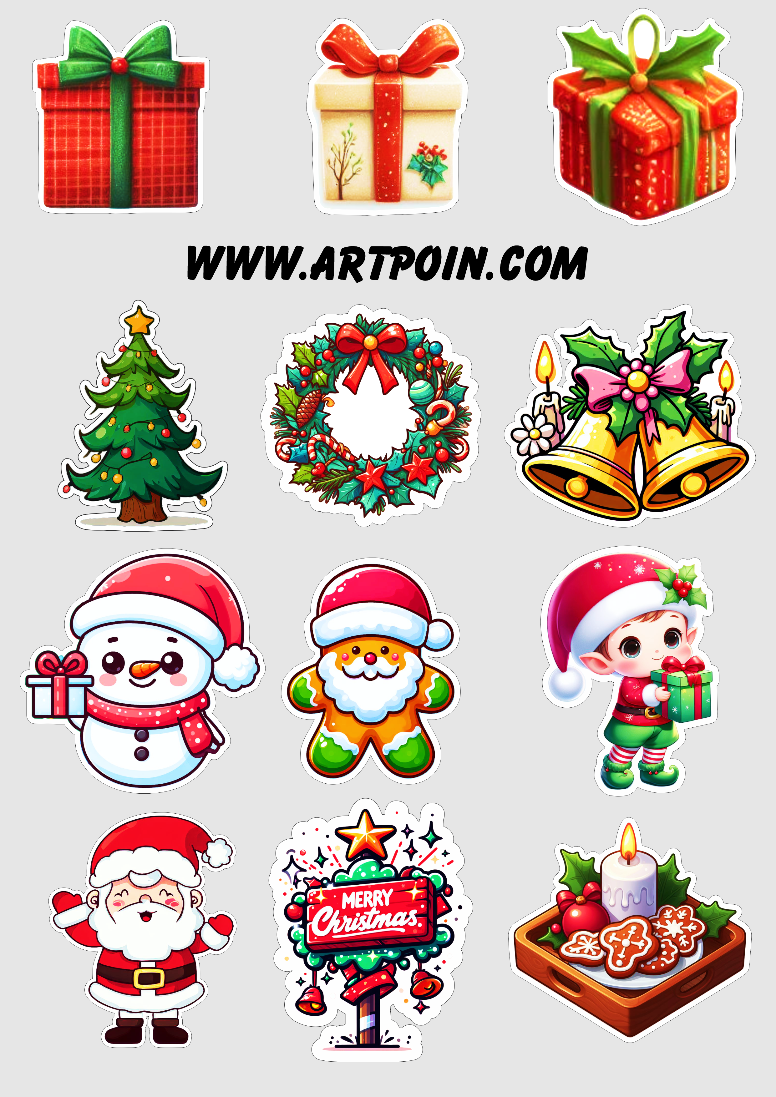 painel de natal para imprimir