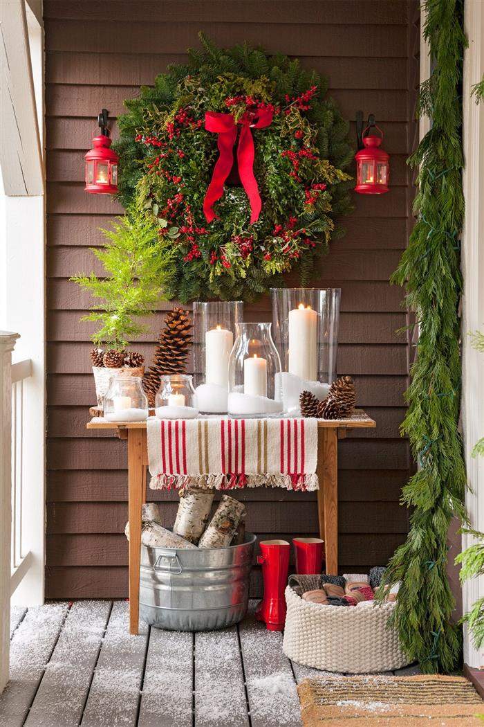 decoração de natal DIY para varanda