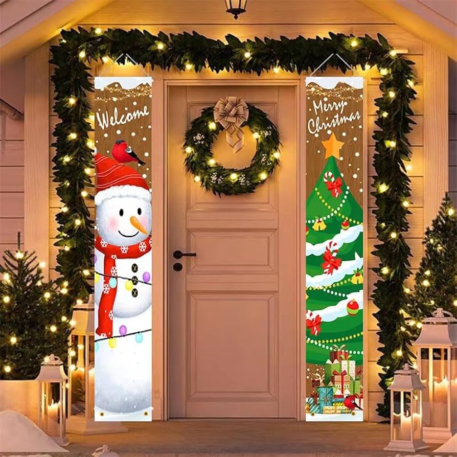 decoração de natal econômica para varanda