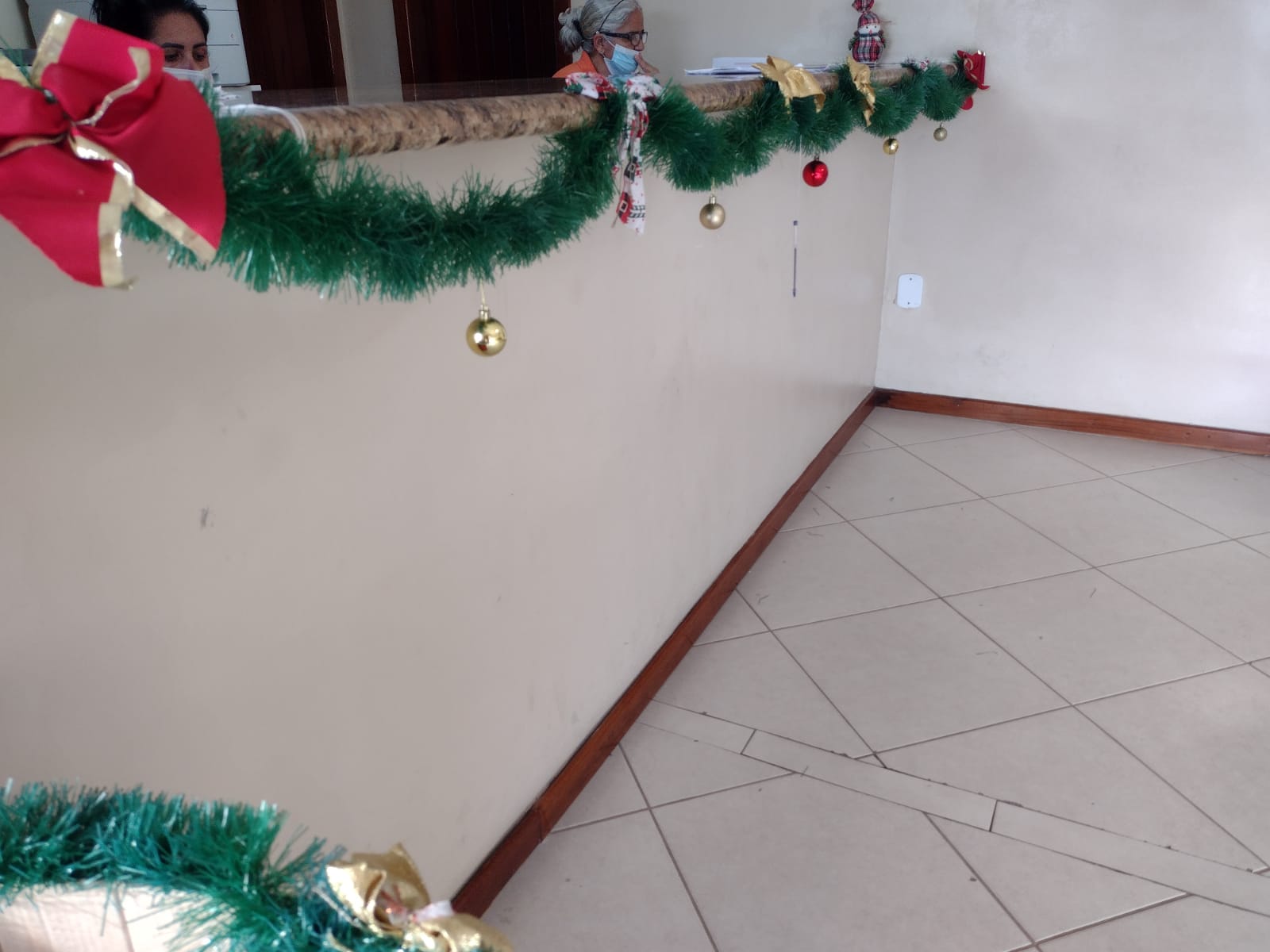 decoração de natal recepção elegante
