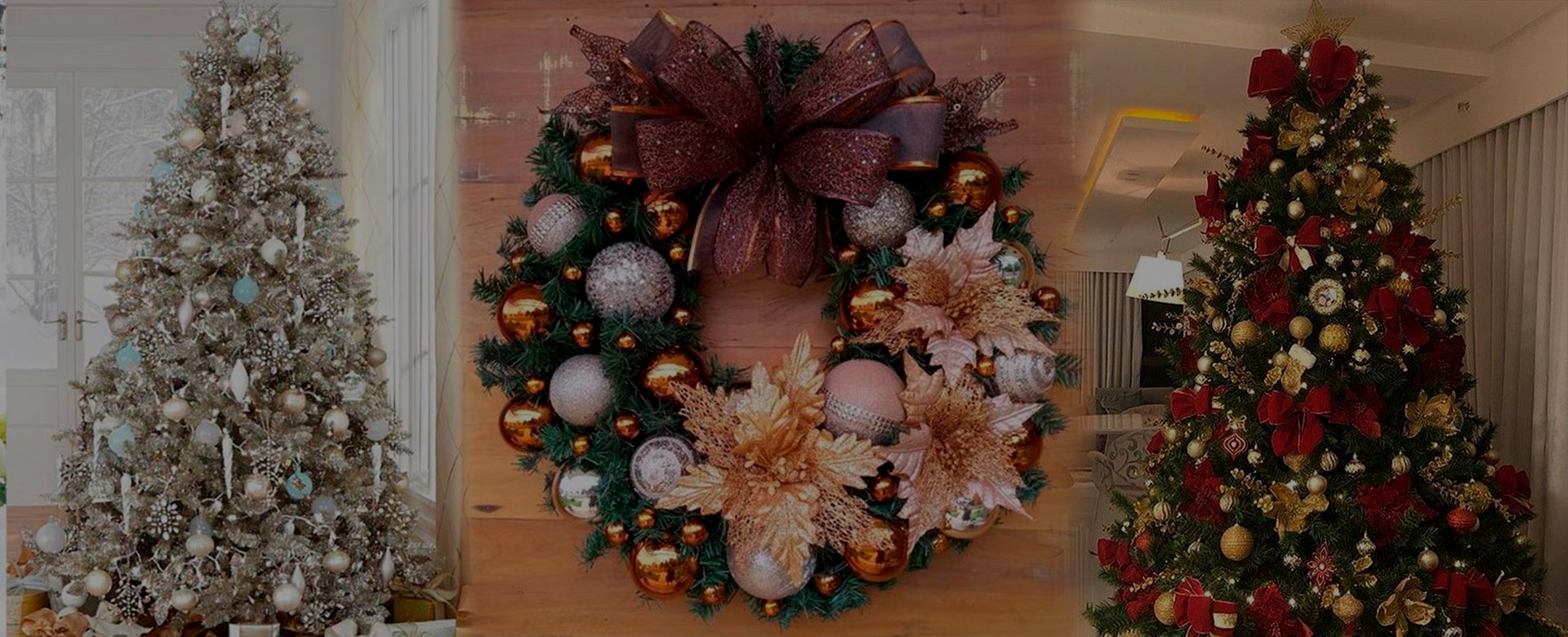 decoração de natal recepção consultório