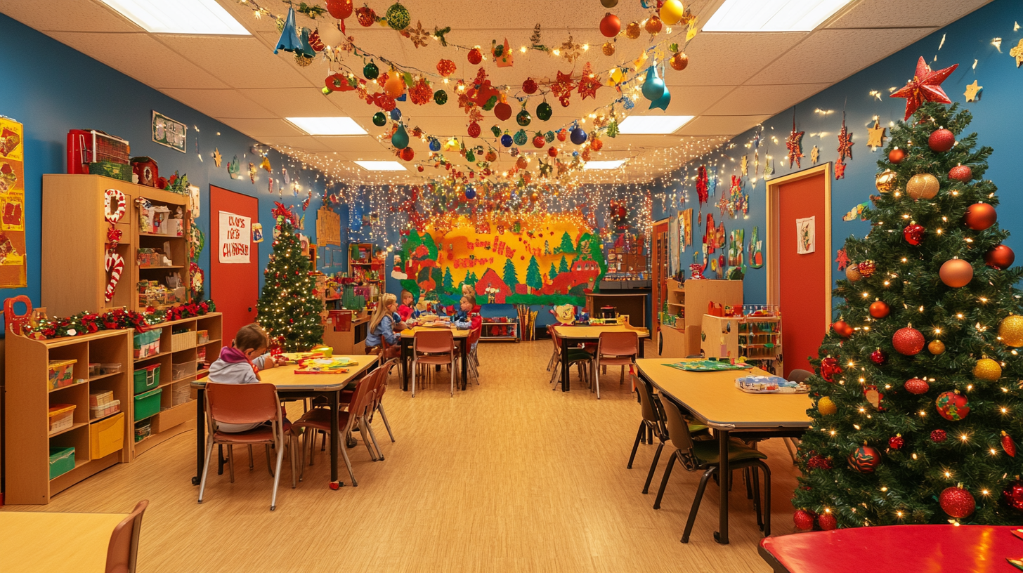 ideias criativas decoração natal sala aula