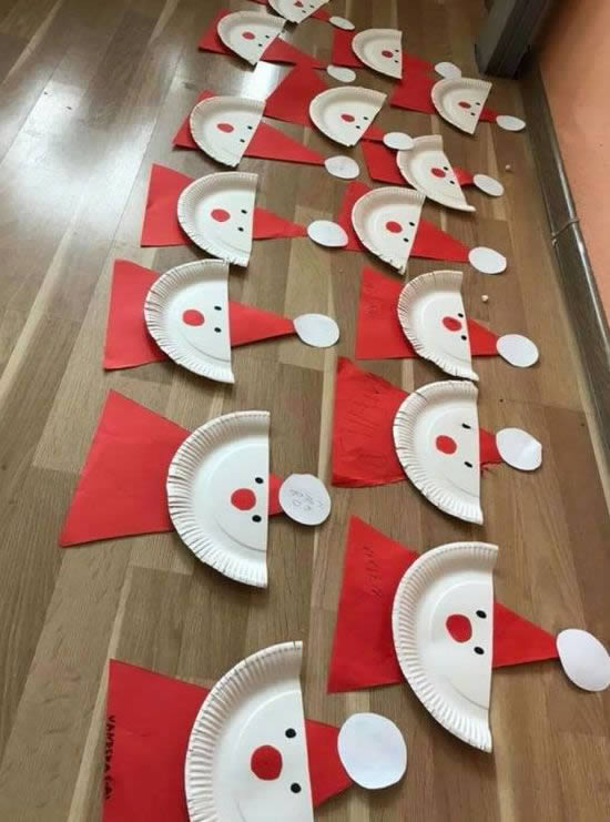 como fazer guirlanda natal sala aula com papel