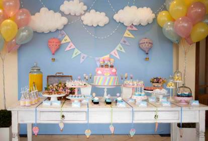 decoração de nuvem simples