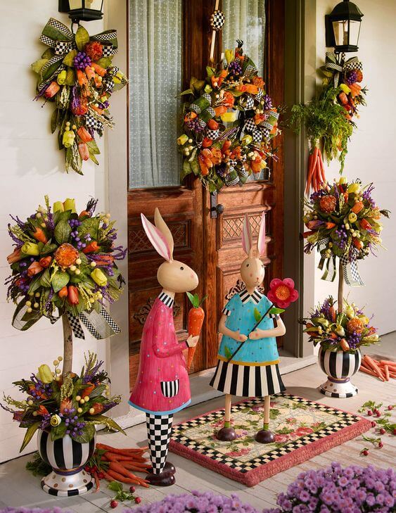decoração de páscoa para sala