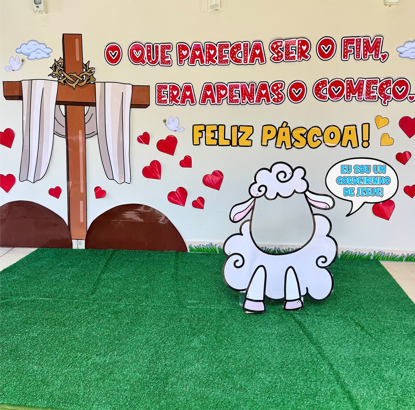 decoração sepulcro vazio igreja