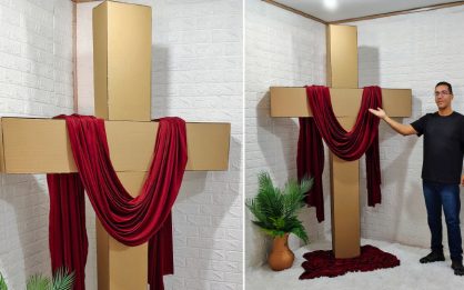 ideias criativas decoração páscoa igreja