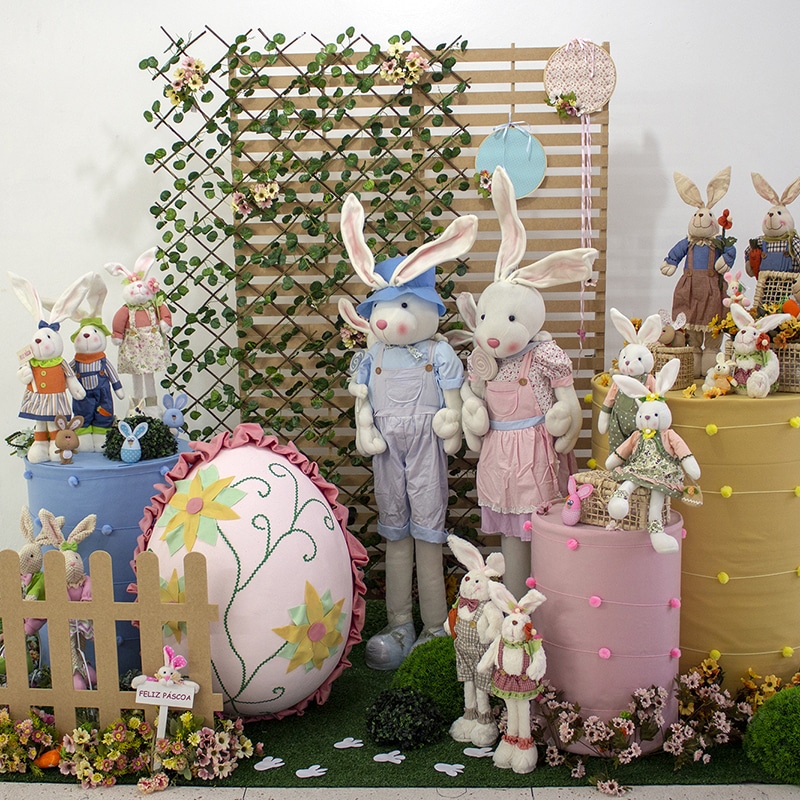 decoração de páscoa para jardim