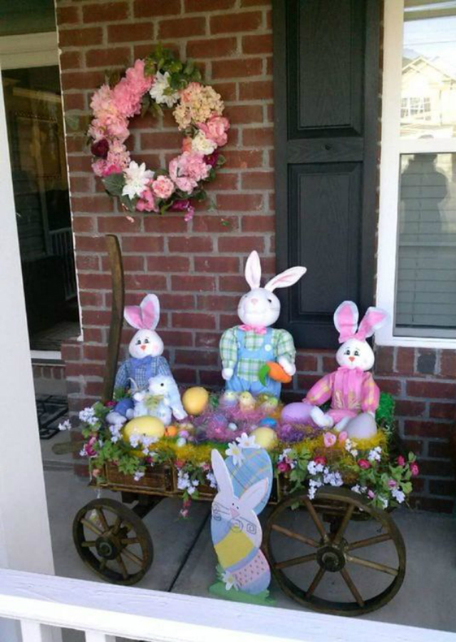 decoração de páscoa para jardim