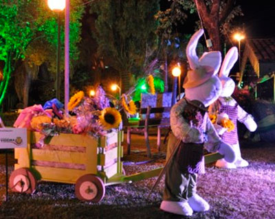 ideias criativas decoração jardim páscoa