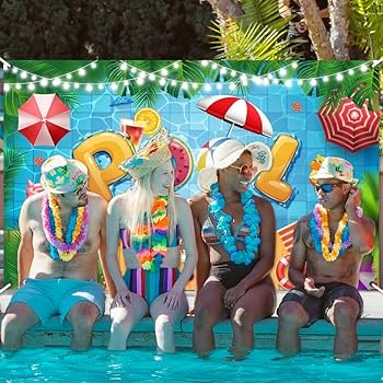 pool party decoração simples