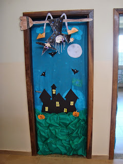 decoração de porta educação infantil primavera