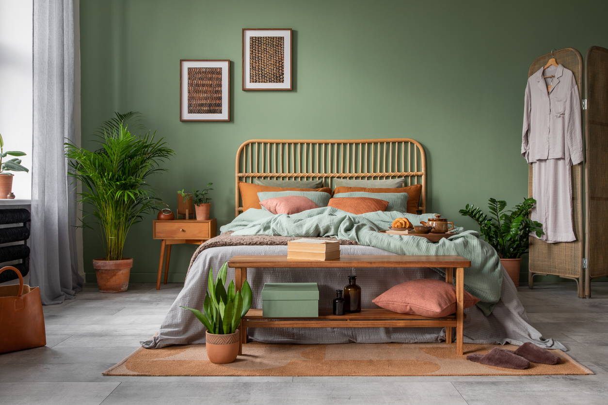 acessórios para plantas de quarto
