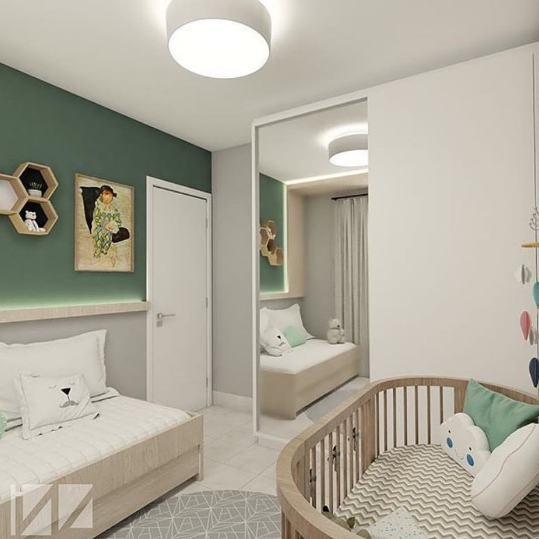 quarto de bebê masculino geométrico