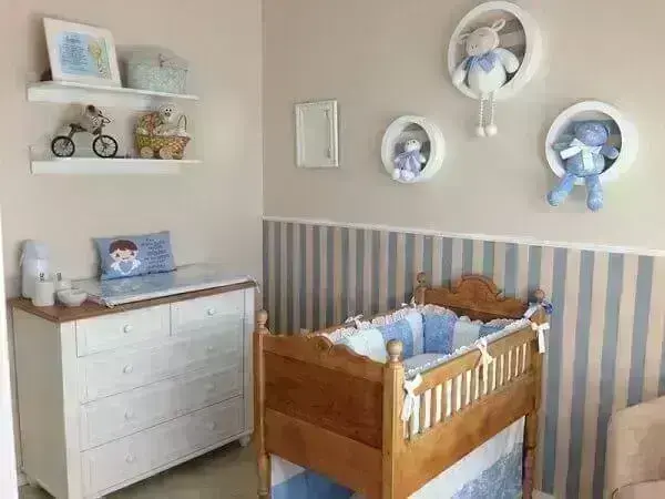 quarto de bebê masculino geométrico