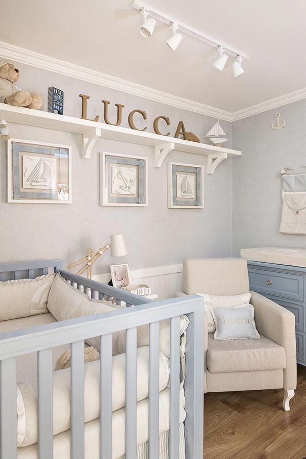 ideias de decoração quarto de bebê menino safári moderno