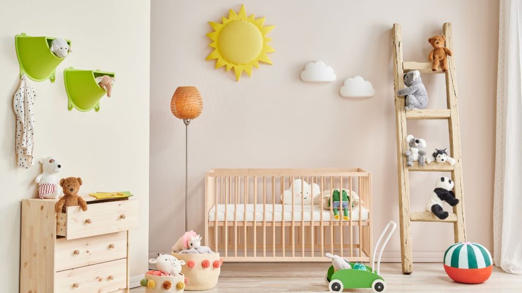 decoração quarto de bebê simples masculino