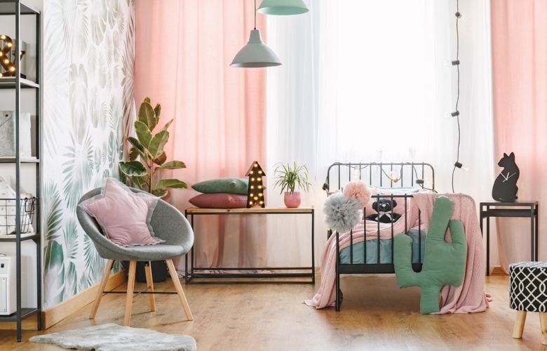 ideias decoração quarto jovem feminino