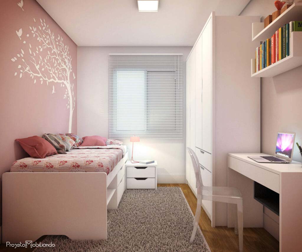 quarto feminino minimalista barato