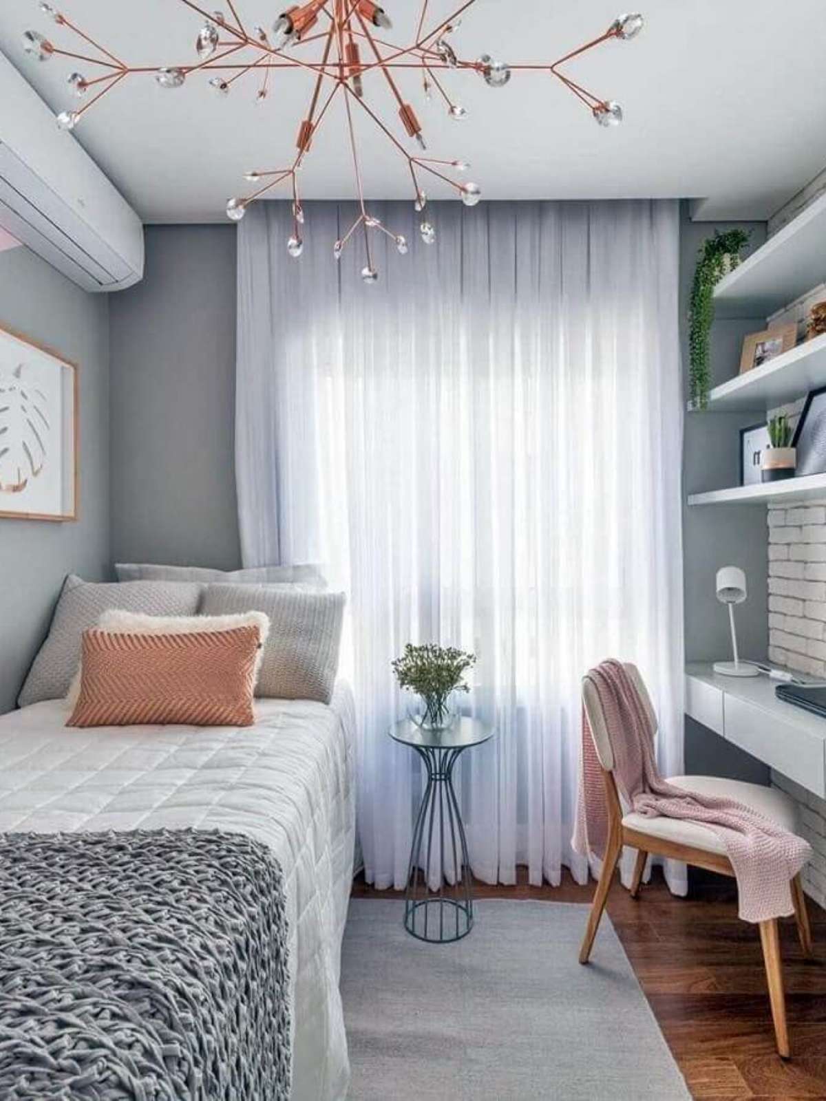 ideias decoração quarto jovem feminino