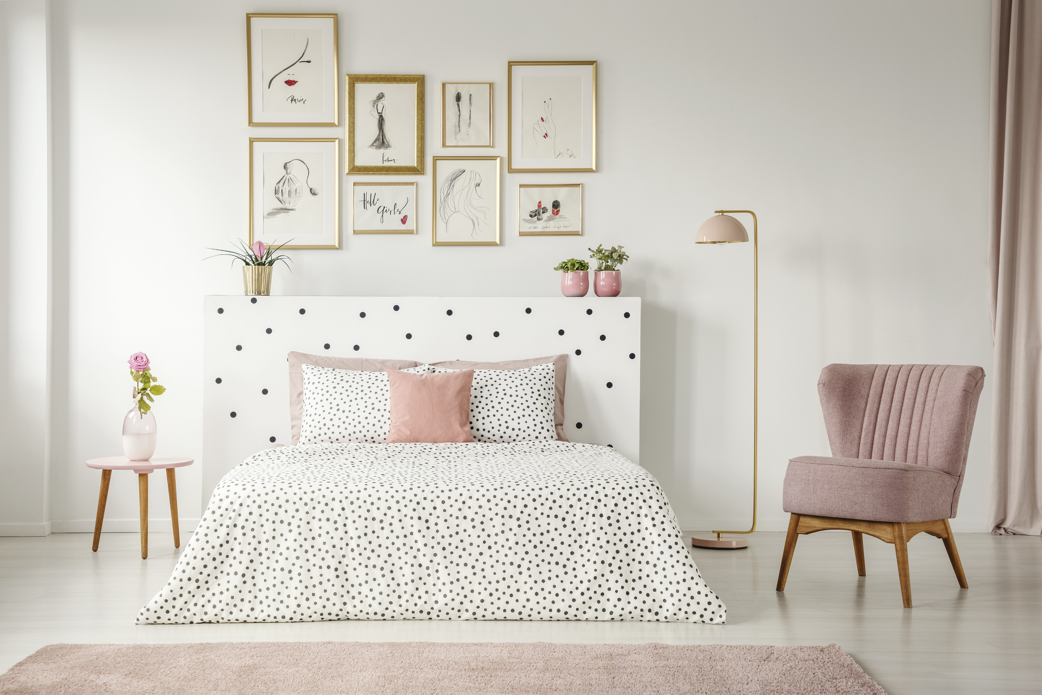 quarto de solteiro feminino aconchegante