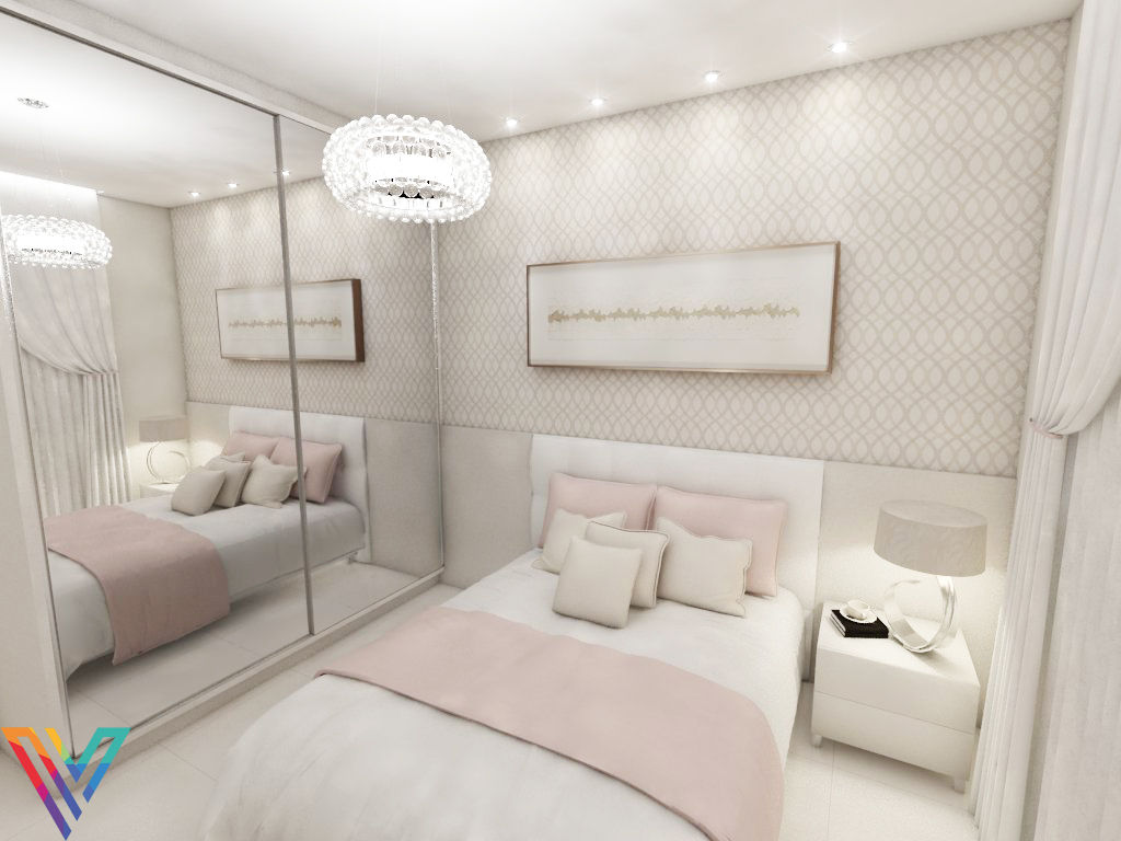 quarto feminino moderno e elegante