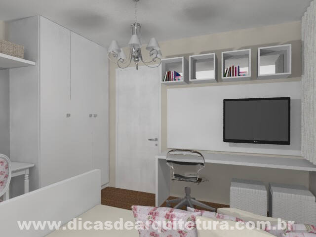 quarto feminino romântico