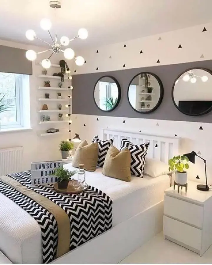 quarto feminino minimalista