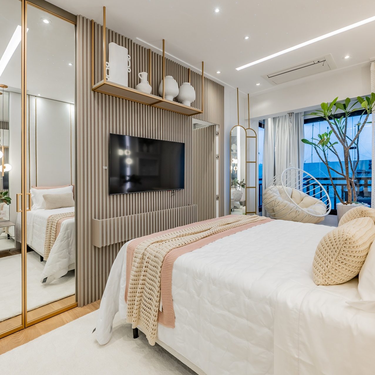 quarto feminino romântico