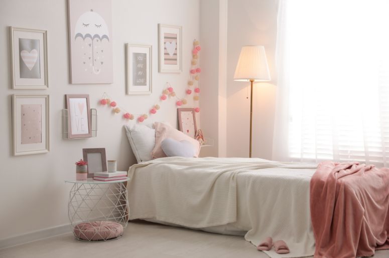 quarto menina romântico