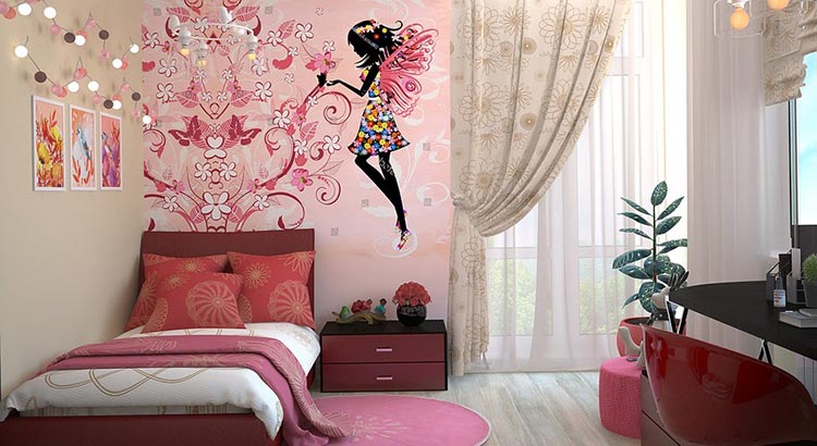 quarto menina moderno