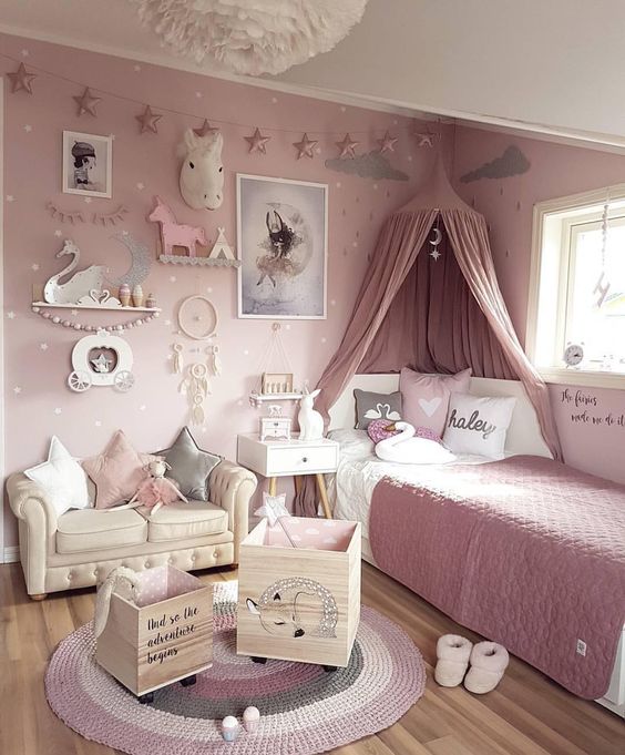 quarto menina romântico