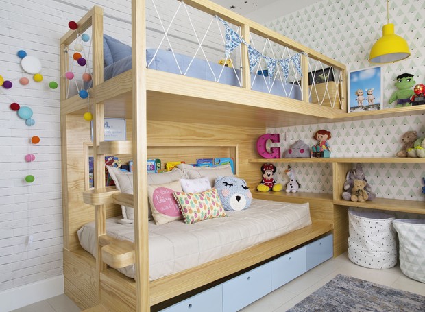espelhos para ampliar quarto com beliche