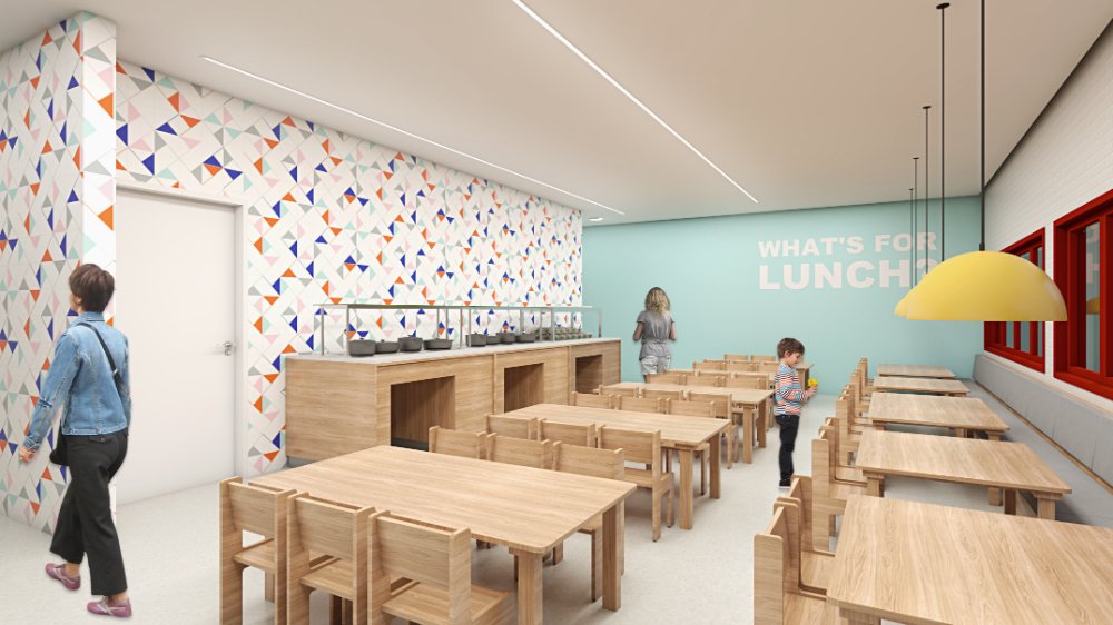 ideias criativas decoração refeitório infantil