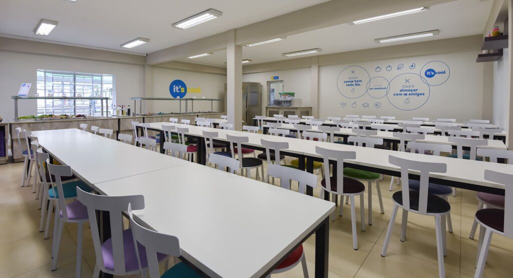 decoração de refeitório infantil