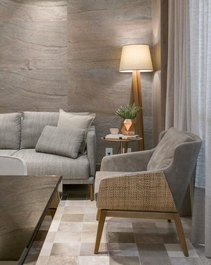 decoração de sala com abajur